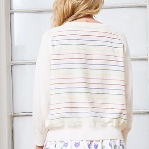 Koch Karla Sweater in ivory/rainbow backing